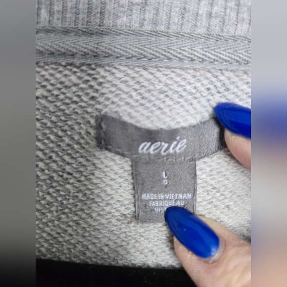 Aerie "Maybe Later" Grey Crewneck - Size LG - Picture 4 of 5